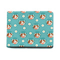 Cute Cow And Daisy Flower Pattern Print Bifold Wallet