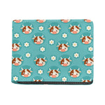 Cute Cow And Daisy Flower Pattern Print Bifold Wallet