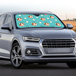 Cute Cow And Daisy Flower Pattern Print Car Windshield Sun Shade