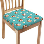 Cute Cow And Daisy Flower Pattern Print Chair Cushion Cover