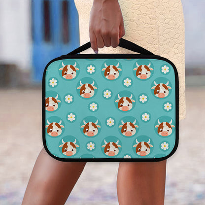 Cute Cow And Daisy Flower Pattern Print Classic Bible Case
