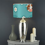 Cute Cow And Daisy Flower Pattern Print Drum Lamp Shade