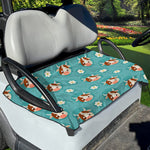 Cute Cow And Daisy Flower Pattern Print Golf Cart Seat Cover