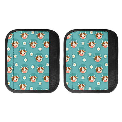 Cute Cow And Daisy Flower Pattern Print Handle Covers