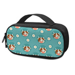 Cute Cow And Daisy Flower Pattern Print Insulin Cooler Travel Case