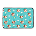 Cute Cow And Daisy Flower Pattern Print Kitchen Mat