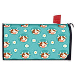 Cute Cow And Daisy Flower Pattern Print Mailbox Cover