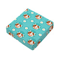 Cute Cow And Daisy Flower Pattern Print Outdoor Seat Cushion Cover