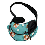 Cute Cow And Daisy Flower Pattern Print Pet Sling Carrier