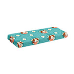 Cute Cow And Daisy Flower Pattern Print Piano Keyboard Cover