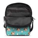 Cute Cow And Daisy Flower Pattern Print Rectangular Crossbody Bag