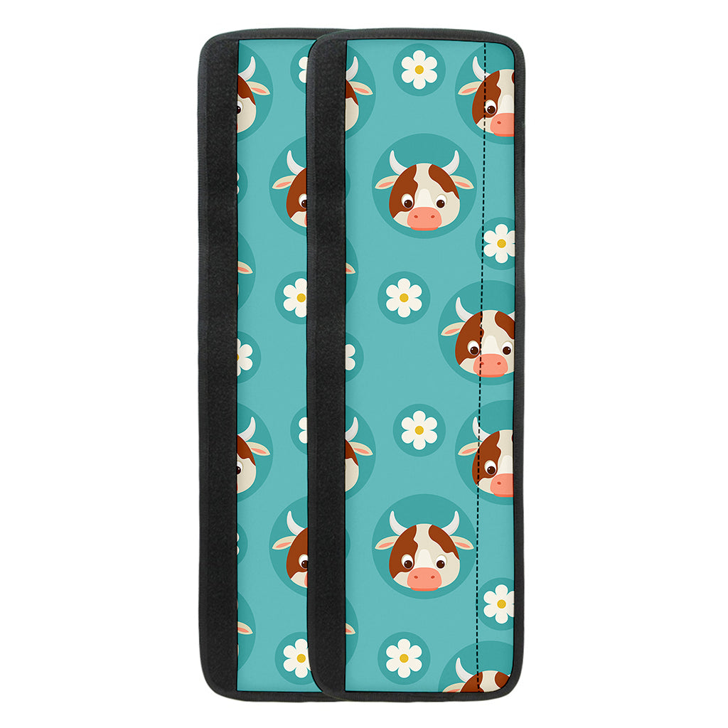 Cute Cow And Daisy Flower Pattern Print Refrigerator Handle Covers