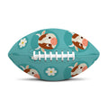 Cute Cow And Daisy Flower Pattern Print Rugby Ball