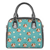 Cute Cow And Daisy Flower Pattern Print Shoulder Handbag