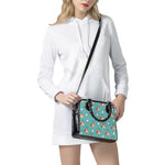 Cute Cow And Daisy Flower Pattern Print Shoulder Handbag