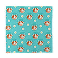 Cute Cow And Daisy Flower Pattern Print Silk Bandana