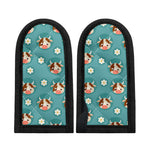 Cute Cow And Daisy Flower Pattern Print Skillet Handle Cover