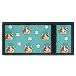 Cute Cow And Daisy Flower Pattern Print Trifold Wallet