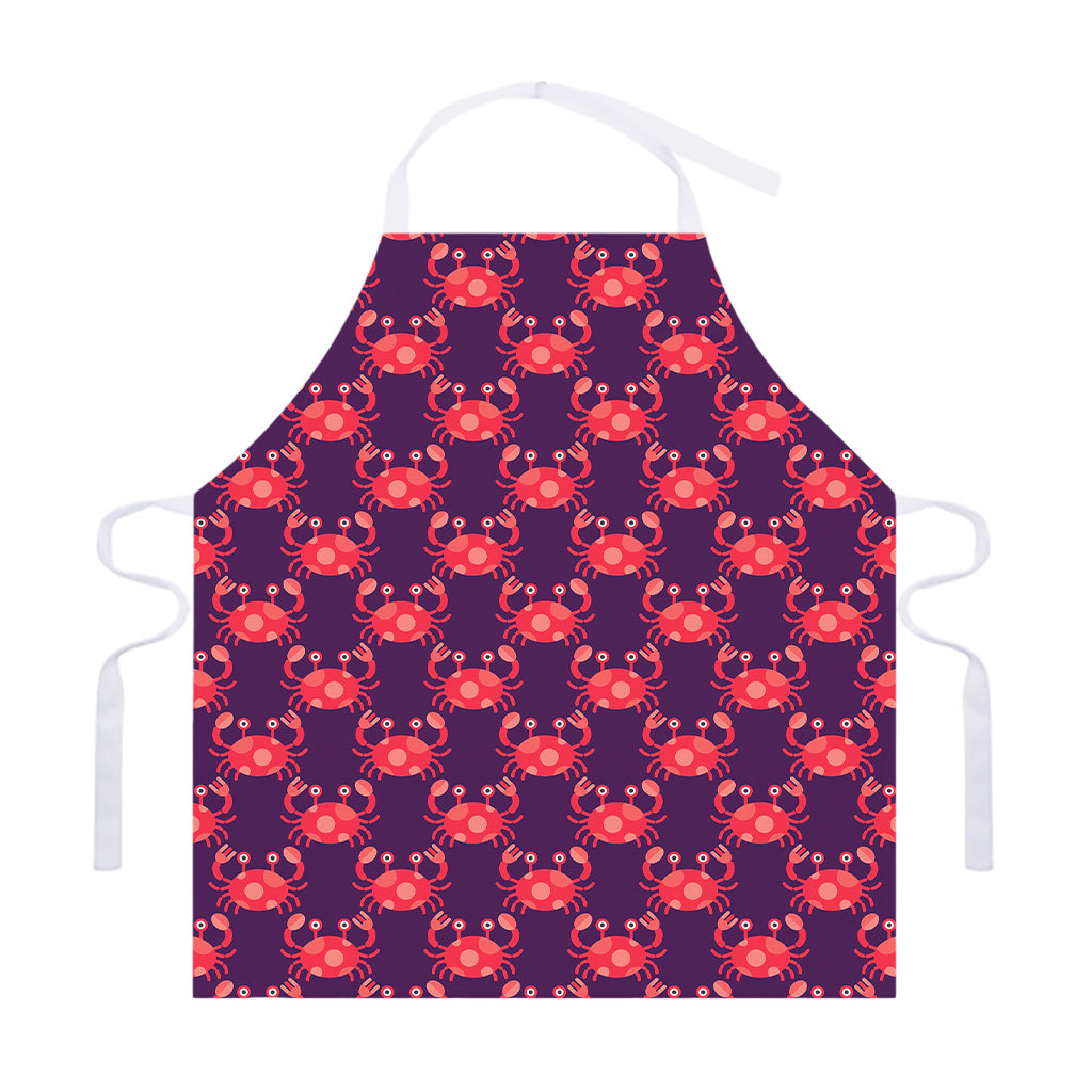 Cute Crab Pattern Print Adjustable Apron