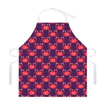 Cute Crab Pattern Print Adjustable Apron