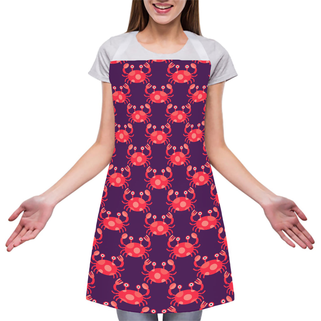 Cute Crab Pattern Print Adjustable Apron
