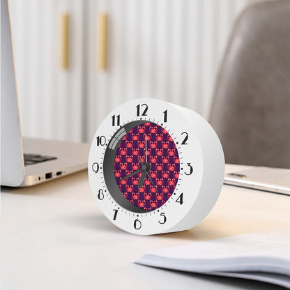 Cute Crab Pattern Print Alarm Clock