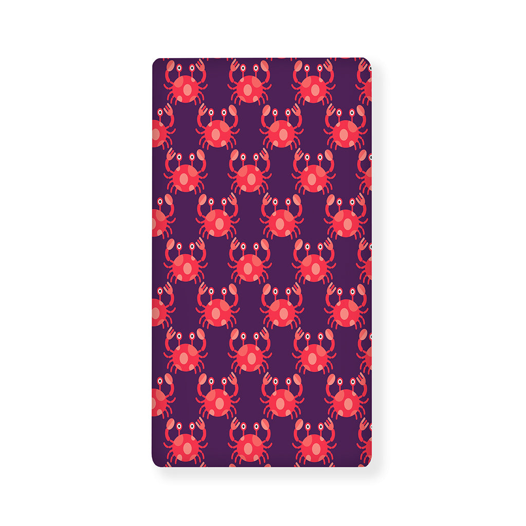 Cute Crab Pattern Print Baby Crib Sheet