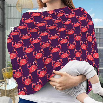 Cute Crab Pattern Print Baby Seat Cover