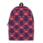 Cute Crab Pattern Print Backpack