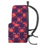 Cute Crab Pattern Print Backpack