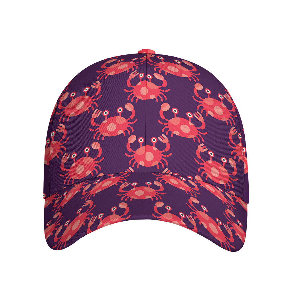 Cute Crab Pattern Print Baseball Cap