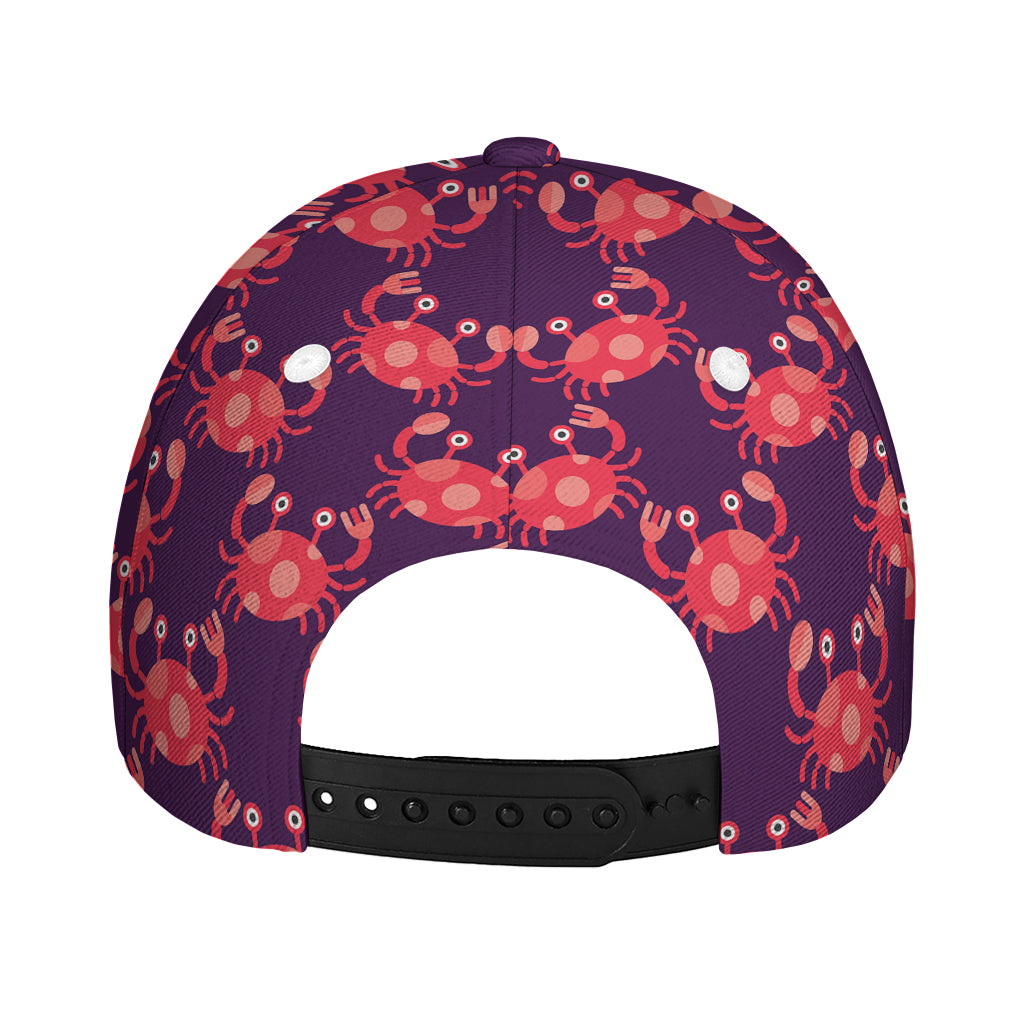 Cute Crab Pattern Print Baseball Cap