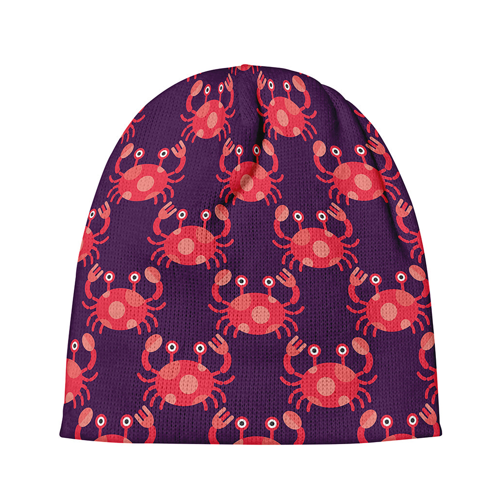 Cute Crab Pattern Print Beanie