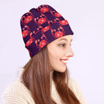 Cute Crab Pattern Print Beanie