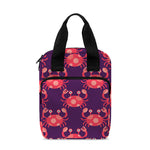 Cute Crab Pattern Print Bible Tote Bag
