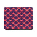 Cute Crab Pattern Print Bifold Wallet