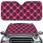 Cute Crab Pattern Print Car Windshield Sun Shade