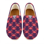 Cute Crab Pattern Print Casual Shoes