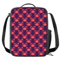 Cute Crab Pattern Print Crossbody Lunch Bag