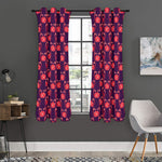 Cute Crab Pattern Print Curtain
