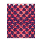 Cute Crab Pattern Print Curtain