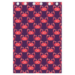 Cute Crab Pattern Print Curtain