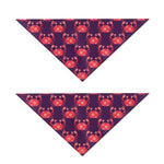 Cute Crab Pattern Print Dog Bandana