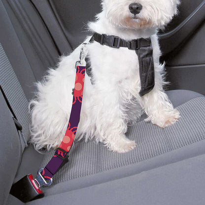 Cute Crab Pattern Print Dog Seat Belt