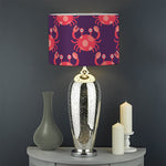 Cute Crab Pattern Print Drum Lamp Shade