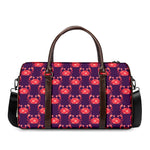 Cute Crab Pattern Print Duffle Bag
