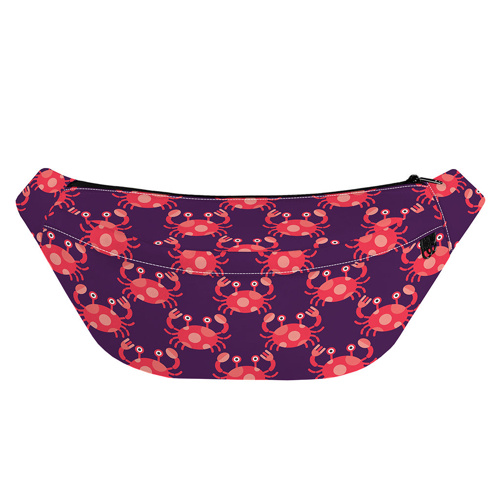 Cute Crab Pattern Print Fanny Pack