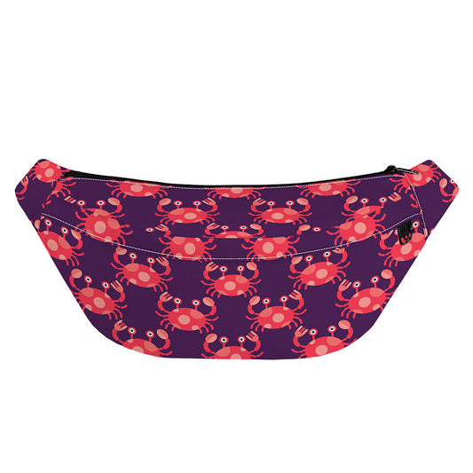 Cute Crab Pattern Print Fanny Pack