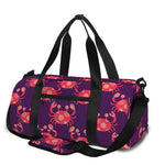 Cute Crab Pattern Print Gym Bag