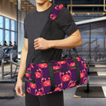 Cute Crab Pattern Print Gym Bag